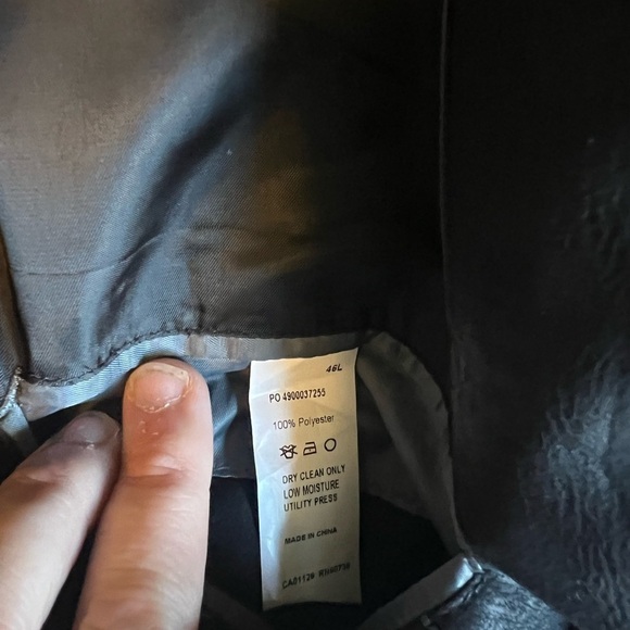 Men’s Calvin  Klein Faux Leather Blazer - Picture 5 of 9